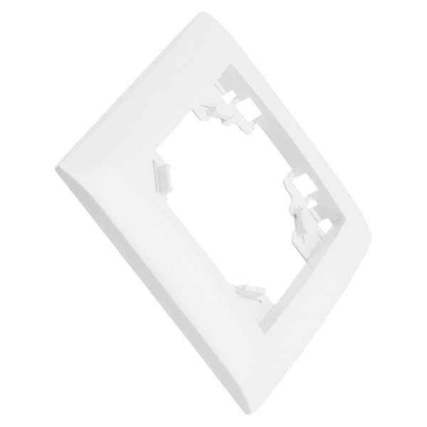 Рамка 1-постовая Stekker Эрна Элегант белый PFR00-9011-01 49629