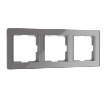 Рамка Werkel Acrylic на 3 поста графит W0032704 4690389184895