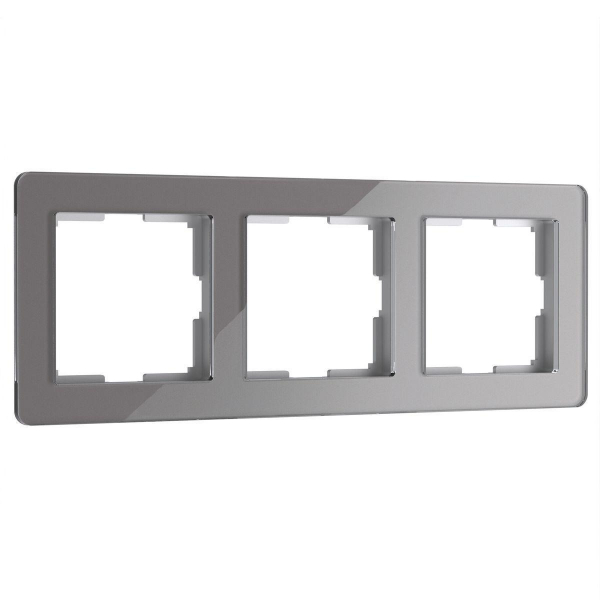 Рамка Werkel Acrylic на 3 поста графит W0032704 4690389184895 Рамка Werkel Acrylic на 3 поста графит W0032704 4690389184895