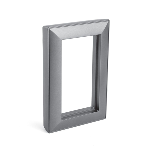 Рамка 2-местная (без перемычки), пластик, Stekker, PFR00-7012-06 Катрин, графит 50045