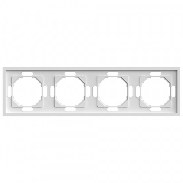 Рамка 4-постовая Stekker Эмили белый фарфор PFR00-5004-01 49887 Рамка 4-постовая Stekker Эмили белый фарфор PFR00-5004-01 49887