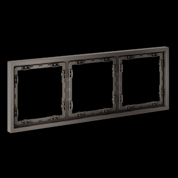 Рамка пластиковая S70 на 3 пост, (капучино) Voltum VLS100314