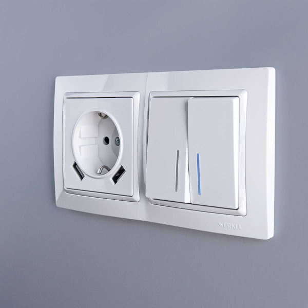 Рамка на 2 поста Werkel Snabb basic белый W0022001 4690389161346