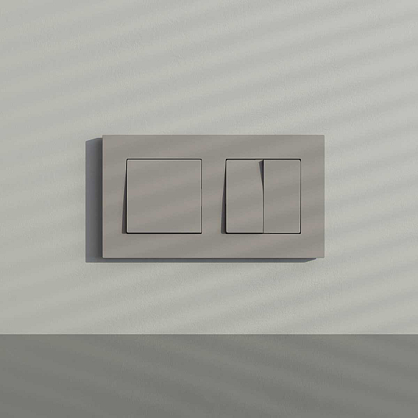 Рамка на 2 поста Werkel Slab дымчатый софт W0022917 a071621