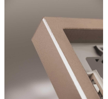 Рамка металлическая на 3 поста, S70 Metal (платина) Voltum VLSM120310