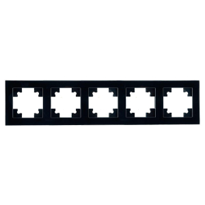 Рамка 5-постовая Stekker Катрин черный GFR00-7005-05 39641