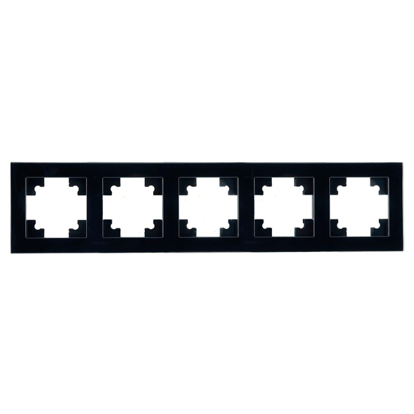 Рамка 5-постовая Stekker Катрин черный GFR00-7005-05 39641