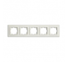 Рамка 5-постовая Mono Electric Larissa белый 103-191900-164