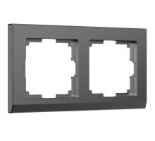 Рамка Werkel Stark на 2 поста графит W0021864 4690389194504