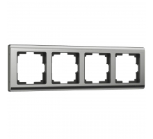 Рамка на 4 поста Werkel Metallic глянцевый никель W0041602 4690389159046