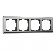 Рамка на 4 поста Werkel Metallic глянцевый никель W0041602 4690389159046