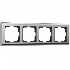 Рамка на 4 поста Werkel Metallic глянцевый никель W0041602 4690389159046