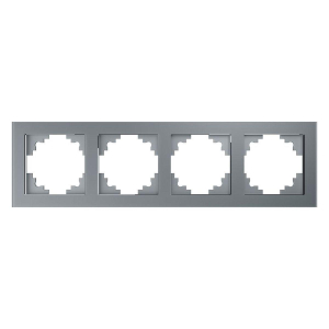 Рамка 4-постовая Stekker Катрин серебро GFR00-7004-03 39534