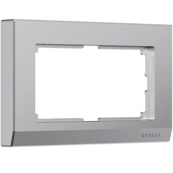 Рамка для двойной розетки Werkel Stark серебряный W0081806 4690389162091 Рамка для двойной розетки Werkel Stark серебряный W0081806 4690389162091