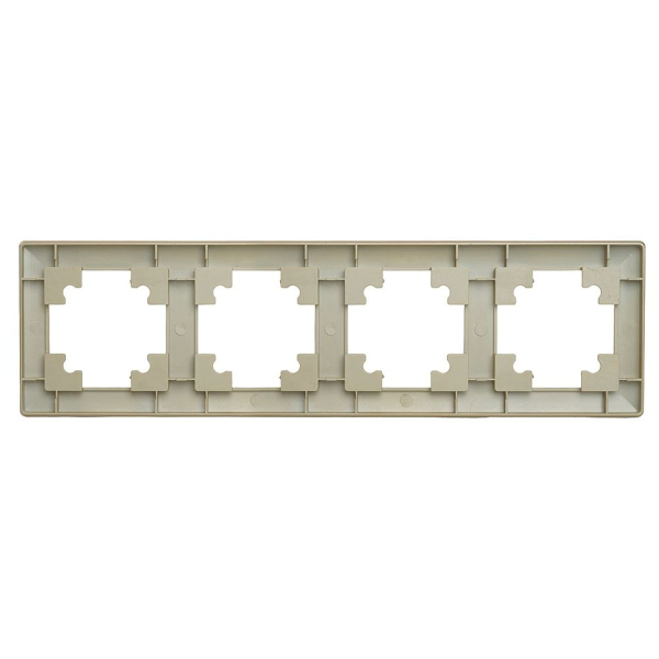 Рамка 4-постовая Stekker Катрин золото PFR00-7004-08 49609