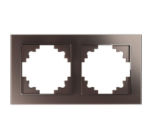 Рамка 2-постовая Stekker Катрин шоколад GFR00-7002-04 39536