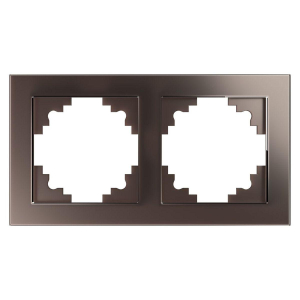 Рамка 2-постовая Stekker Катрин шоколад GFR00-7002-04 39536