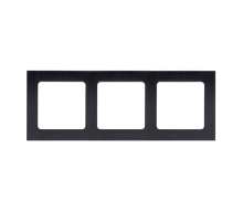 Стокгольм Рамка 3-местная металлическая черная EKF PROxima EZM-G-304-10