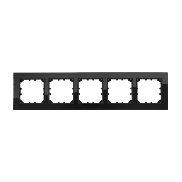 Рамка LK Studio 5-постовая из натурального темного стекла LK60 864510-1 Рамка LK Studio 5-постовая из натурального темного стекла LK60 864510-1