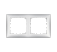 Рамка LK Studio 2-постовая (серебристый металлик) LK60 864203-1