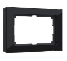 Рамка для двойной розетки Werkel Favorit черный W0081108 4690389160226