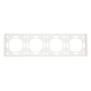 Рамка 4-постовая Stekker Эмили белый фарфор PFR00-5004-01 49887