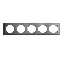 Рамка 5-постовая Stekker Катрин графит PFR00-7005-06 39811