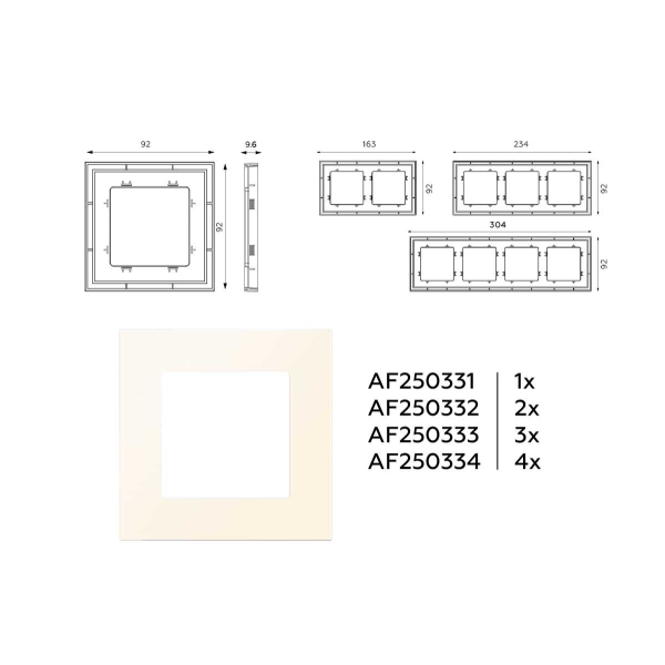 Рамка AMBRELLA VOLT AF250334