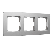 Рамка Werkel Platinum на 3 поста алюминий W0032606 4690389184475