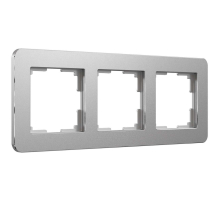 Рамка Werkel Platinum на 3 поста алюминий W0032606 4690389184475