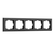 Рамка на 5 постов Werkel Stark черный W0051808 4690389161957