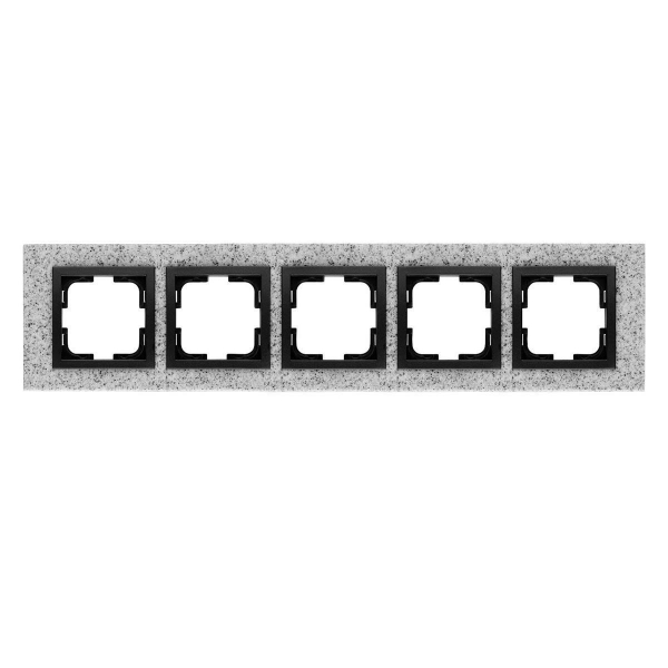 Рамка 5-постовая Mono Electric Style Granit белый гранит 107-600000-164 Рамка 5-постовая Mono Electric Style Granit белый гранит 107-600000-164