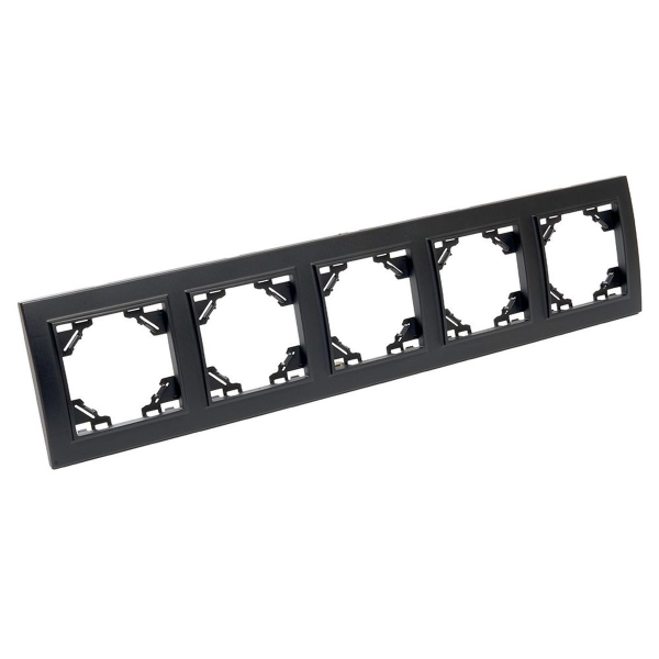 Рамка 5-постовая Stekker Эрна черный PFR00-9005-03 39622