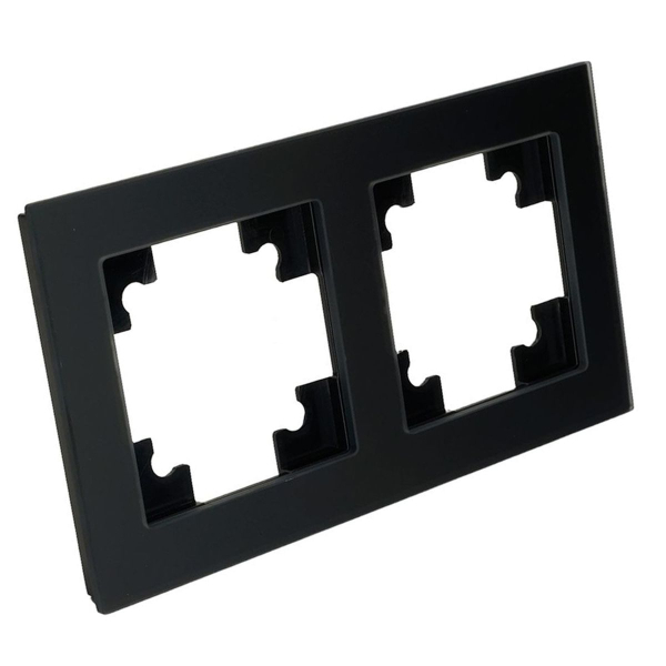 Рамка 2-постовая Stekker Катрин черный матовый GFR00-7002-05М 49601