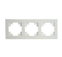 Рамка 3-постовая Stekker Катрин белый матовый GFR00-7003-01M 49596