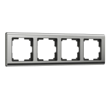 Рамка на 4 поста Werkel Metallic глянцевый никель W0041602 4690389159046