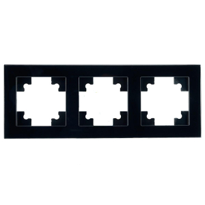 Рамка 3-постовая Stekker Катрин черный GFR00-7003-05 39520