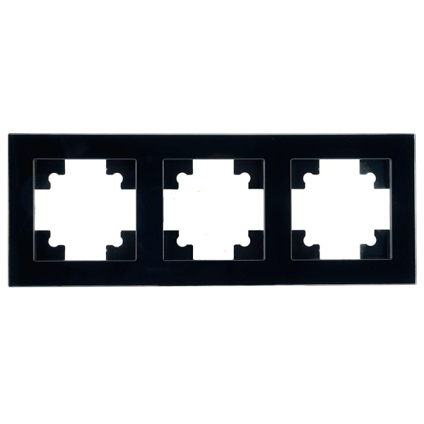 Рамка 3-постовая Stekker Катрин черный GFR00-7003-05 39520