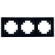 Рамка 3-постовая Stekker Катрин черный GFR00-7003-05 39520