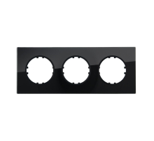 Рамка LK Studio 3-постовая квадрат из натурального темного стекла Vintage 884310-1