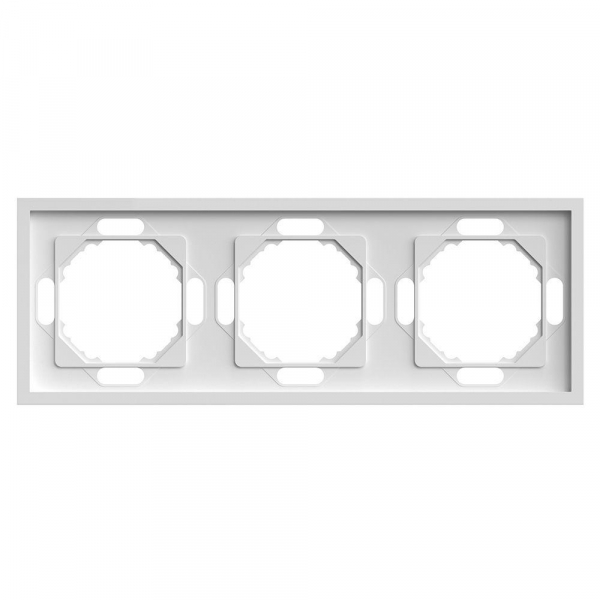 Рамка 3-постовая Stekker Эмили белый фарфор PFR00-5003-01 49886 Рамка 3-постовая Stekker Эмили белый фарфор PFR00-5003-01 49886