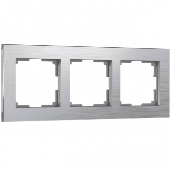 Рамка на 3 поста Werkel Aluminium алюминий W0031706 4690389158063 Рамка на 3 поста Werkel Aluminium алюминий W0031706 4690389158063