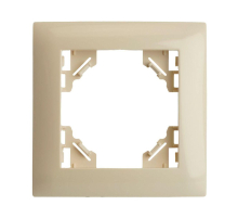 Рамка 1-постовая Stekker Эрна Элегант слоновая кость PFR00-9011-02 49666