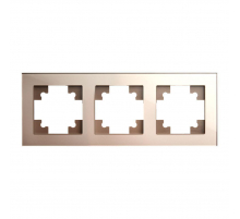 Рамка 3-постовая Stekker Катрин шампань GFR00-7003-02 39529