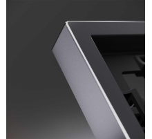 Рамка металлическая на 1 пост, S70 Metal (антрацит) Voltum VLSM120112