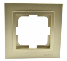 Рамка 1-постовая Mono Electric Despina титан 102-220000-160