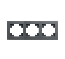 Рамка 3-постовая Stekker Катрин графит GFR00-7003-06 39541