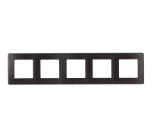 Рамка 5-постовая ЭРА 12 сатин антрацит 12-5105-05 Б0052543