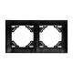 Рамка 2-постовая Stekker Эрна Элегант черный PFR00-9012-03 49662