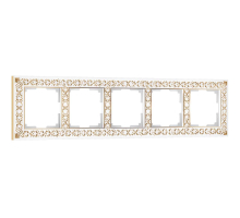 Рамка Werkel Antik на 5 постов белое золото W0051523 4690389158292